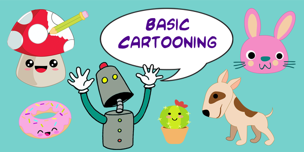 Basic Cartooning art course for children