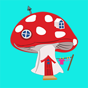 How to draw a Fairy Mushroom House Video for children